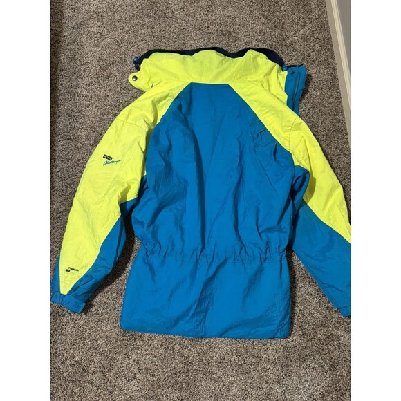 Vintage ROFFE Men’s Skyrider Ski Jacket Medium Teal 80/90s Neon Thinsulate USA - Picture 8 of 8